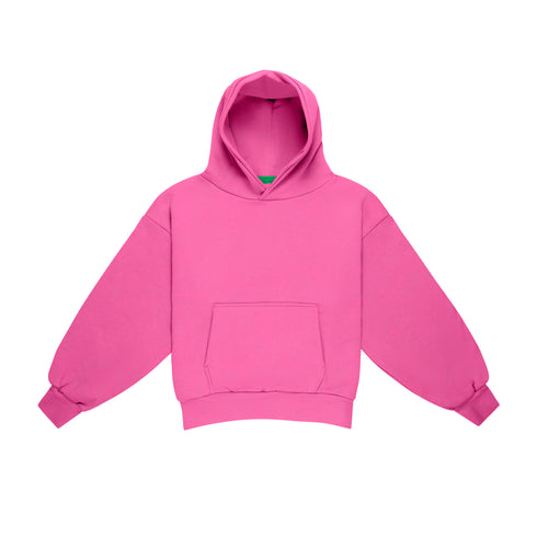 Candy Pink Double Layer Hoodie